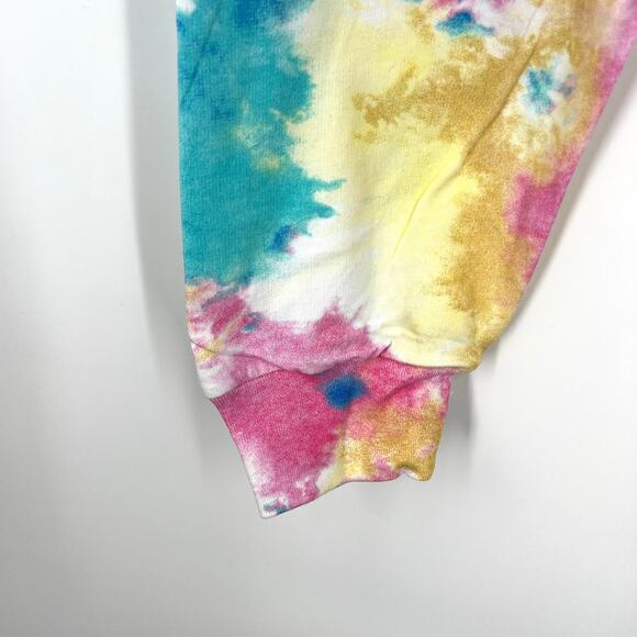 NWT Camille Kostek Size 1XL Rainbow Pastel Hoodie Beach Blouse Shirt Top Travel - Picture 7 of 8